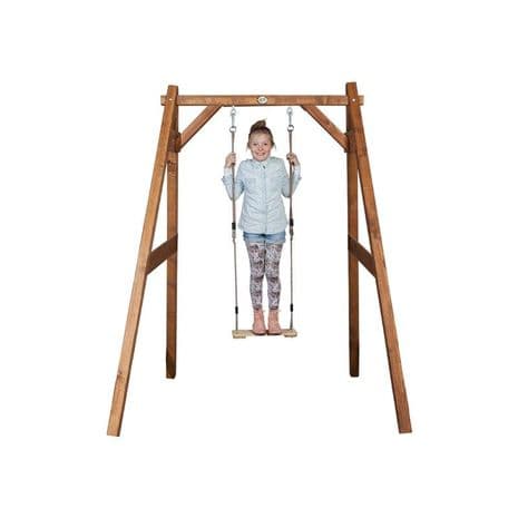 Suffolk Natural Wooden Kids Single Swing Set