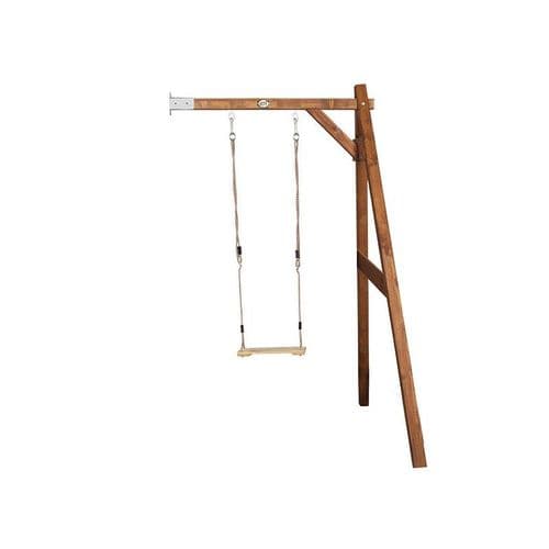 Suffolk Natural Wooden Kids Single Wall Mount Swing Set