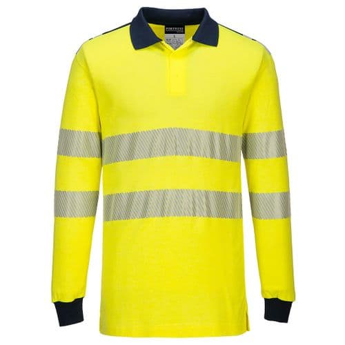 Bizflame Plus Polo Shirt Yellow/Navy