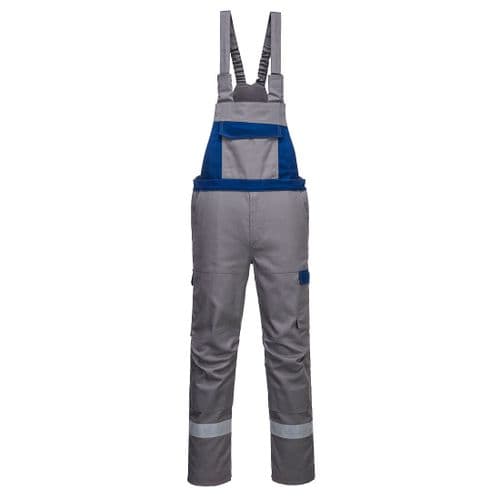 Bizflame Ultra Two Tone Bib & Brace Grey