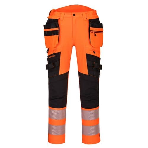DX4 Hi-Vis Detachable Holster Pocket Trouser Orange/Black