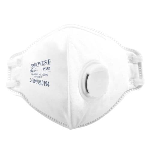 FFP3 Valved Dolomite Fold Flat Respirator