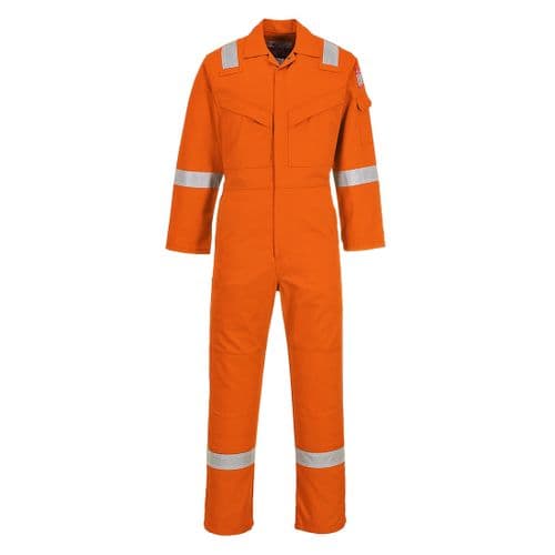 Flame Resistant Anti-Static Coverall 350g Orange Tall