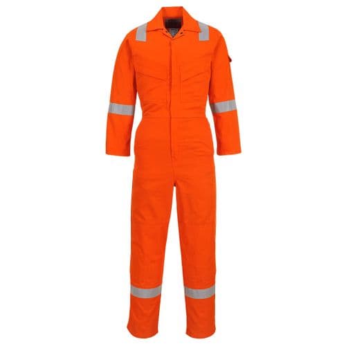 Flame Resistant Light Weight Anti-Static Coverall 280g Orange