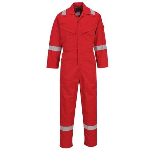Flame Resistant Light Weight Anti-Static Coverall 280g Red