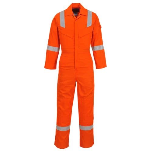 Flame Resistant Super Light Weight Anti-Static Coverall 210g Orange