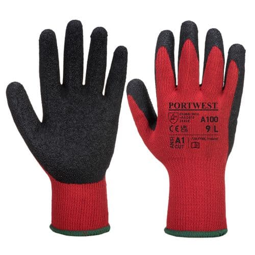 Grip Glove - Latex Red/Black