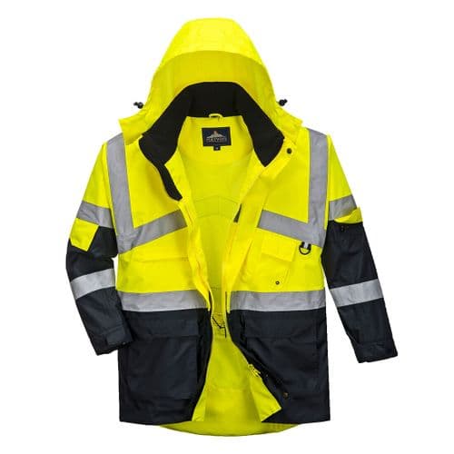 Hi-Vis 2-Tone Breathable Jacket Yellow/Navy