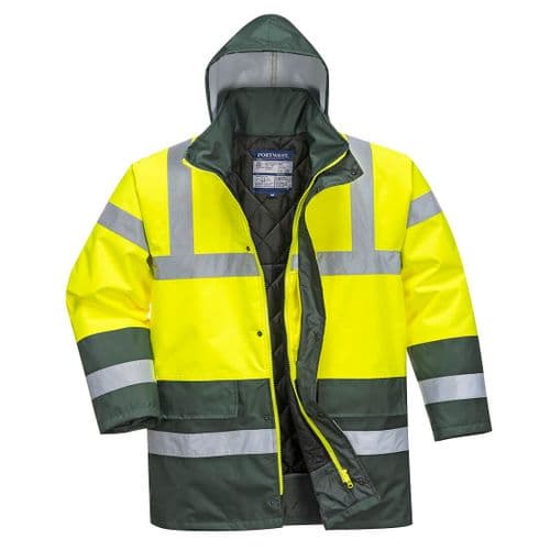 Hi-Vis Contrast Traffic Jacket Yellow/Green