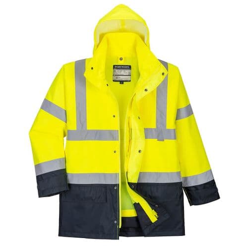 Hi-Vis Executive 5-in-1 Jacket Yellow/Navy