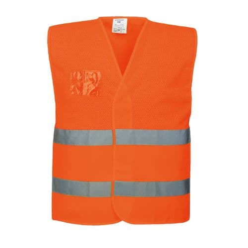 Hi-Vis Half Mesh Vest