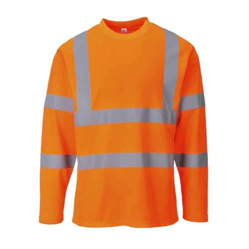 Hi-Vis Long Sleeved T-Shirt Orange