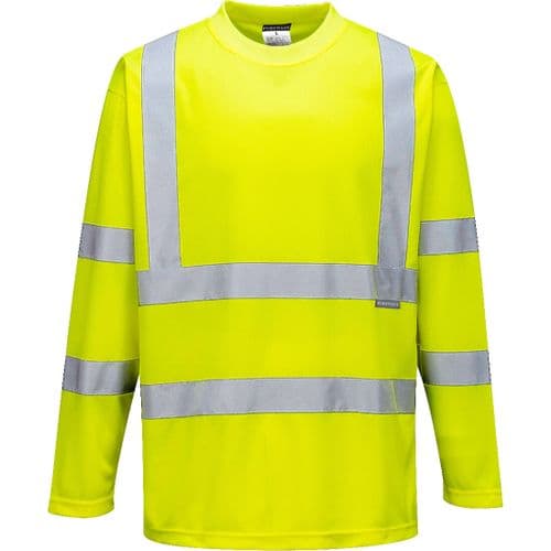 Hi-Vis Long Sleeved T-Shirt Yellow 2