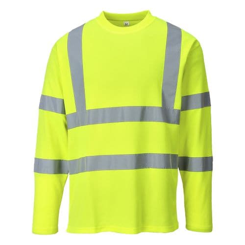 Hi-Vis Long Sleeved T-Shirt Yellow