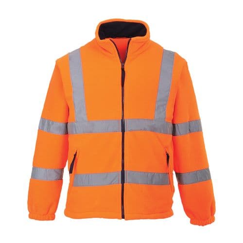 Hi-Vis Mesh Lined Fleece Orange