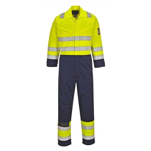Hi-Vis Modaflame Coverall Yellow/Navy