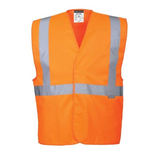 Hi-Vis One Band & Brace Vest Orange