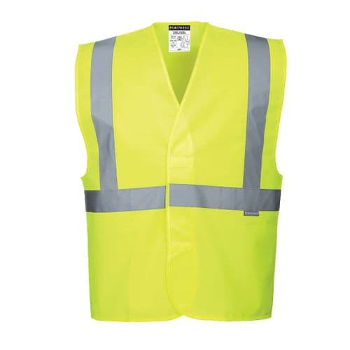 Hi-Vis One Band & Brace Vest Yellow