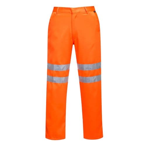 Hi-Vis Poly-cotton Trousers RIS Orange Tall