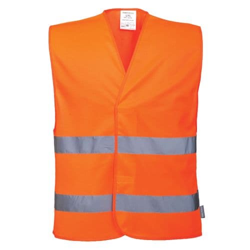 Hi-Vis Two Band Vest Orange