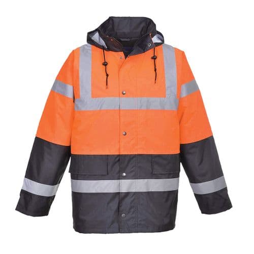 Hi-Vis Two Tone Traffic Jacket Orange