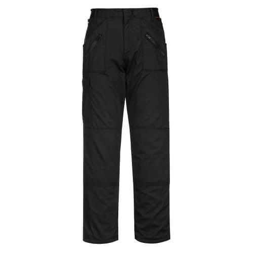 Lined Action Trousers Black