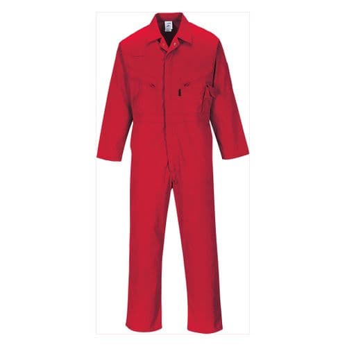 Liverpool Zip Coverall Red