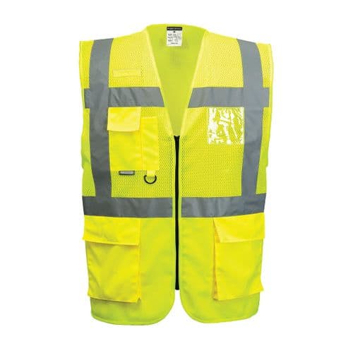 Madrid Executive Mesh Vest Yellow