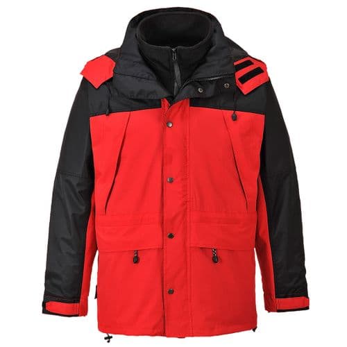 Orkney 3 in 1 Breathable Jacket Red
