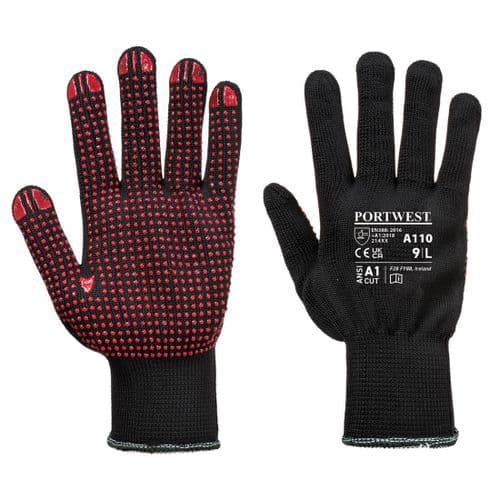 Polka Dot Glove Black