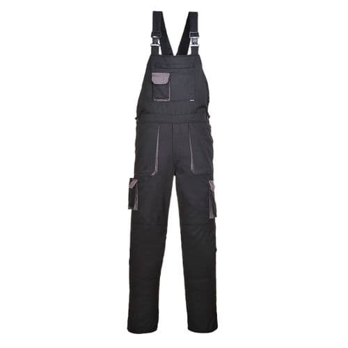 Portwest Texo Contrast Bib & Brace Black