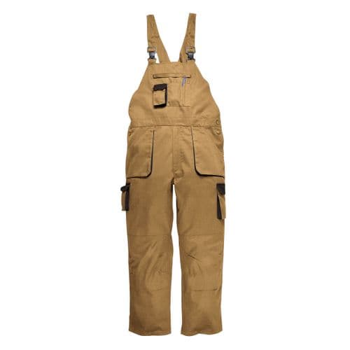 Portwest Texo Contrast Bib & Brace Epic Khaki
