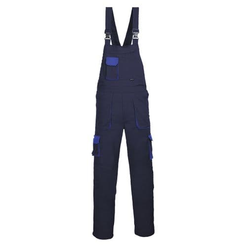 Portwest Texo Contrast Bib & Brace Navy Tall