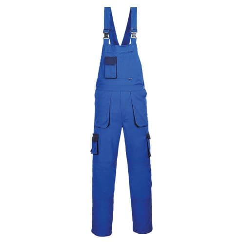 Portwest Texo Contrast Bib & Brace Royal Blue