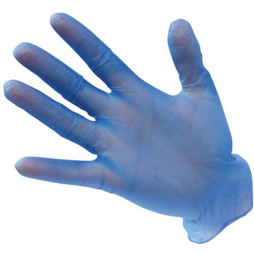 Powder Free Vinyl Disposable Glove Blue