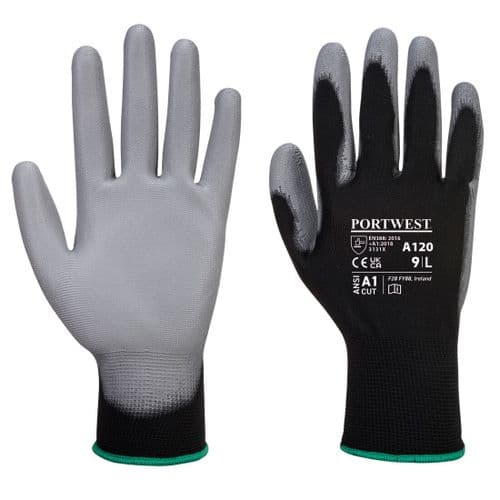 PU Palm Glove Black/Grey