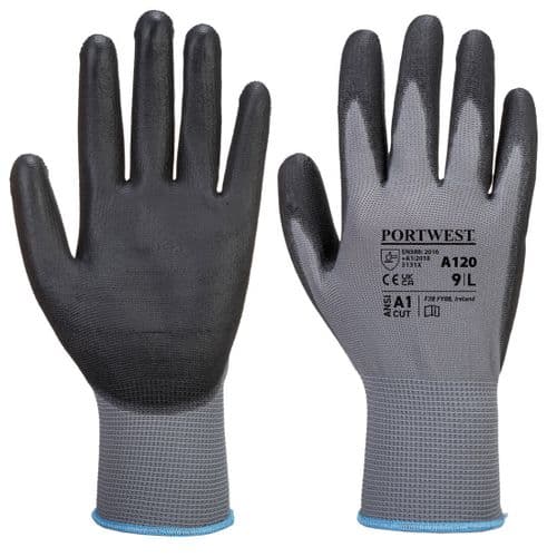 PU Palm Glove Grey/Black