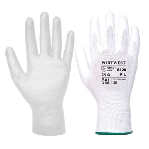 PU Palm Glove White