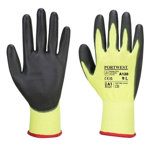PU Palm Glove Yellow/Black