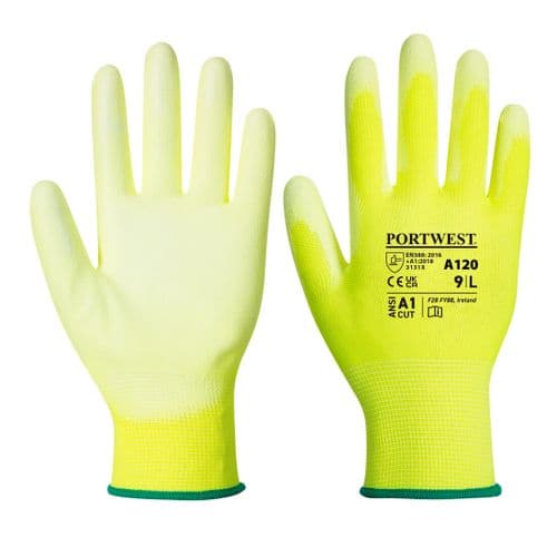 PU Palm Glove Yellow