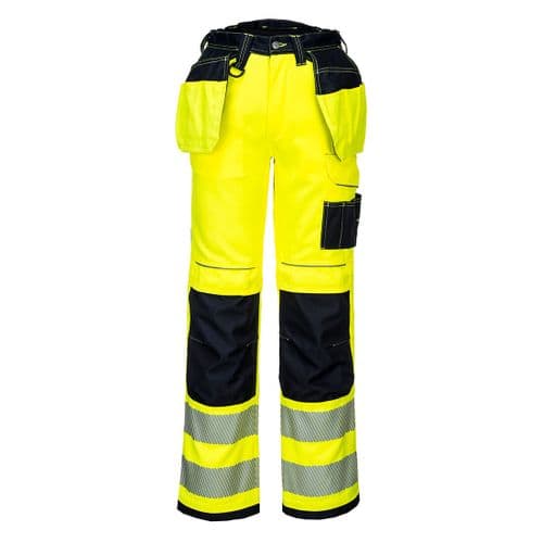PW3 Hi-Vis Holster Work Trouser Yellow/Black