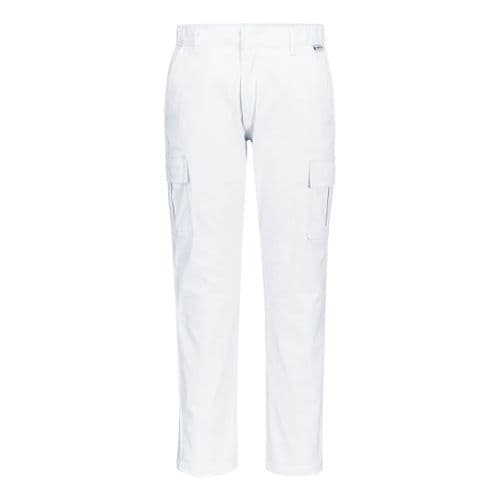 Stretch Slim Combat Trouser White