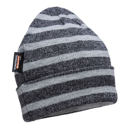Striped Insulated Knit Cap, Insulatex Lined
