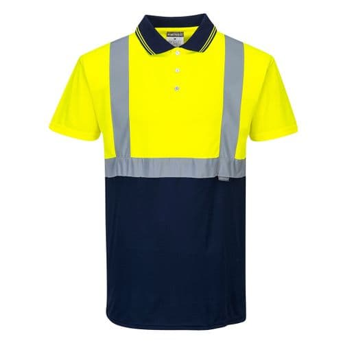Two-Tone Polo Yellow/Navy