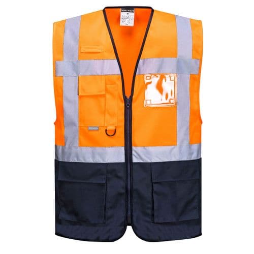 Warsaw Executive Vest Orange/Navy