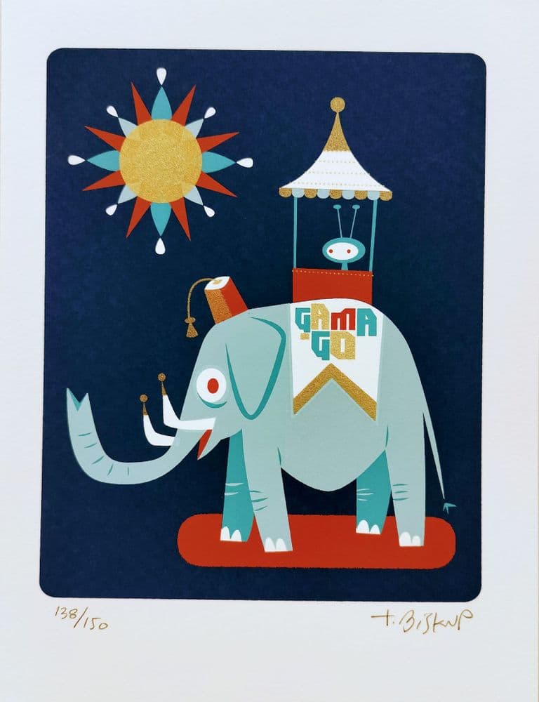 Gama Go Gama Elephant Print