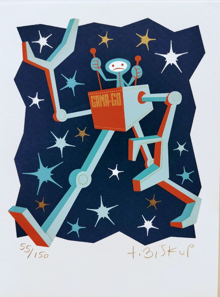 Gama Go Gama Robot Print