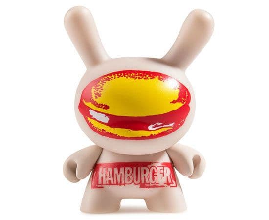 Kidrobot 3" Hamburger Case Exclusive Andy Warhol Series 2 Kidrobot Dunny 3"