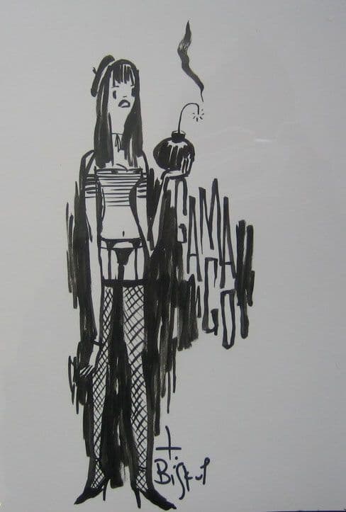 Original Sketch Smokin Hot Bomb