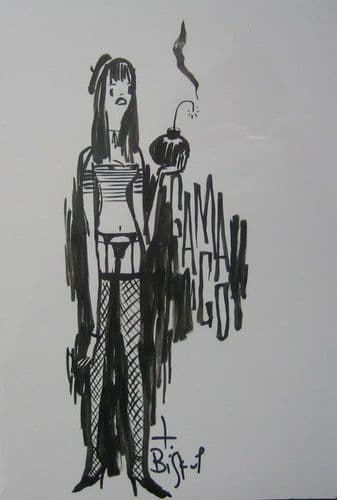 Original Sketch Smokin Hot Bomb